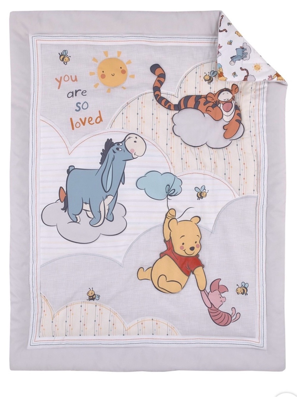 Disney Winnie the Pooh You Are So Loved Baby Comforter